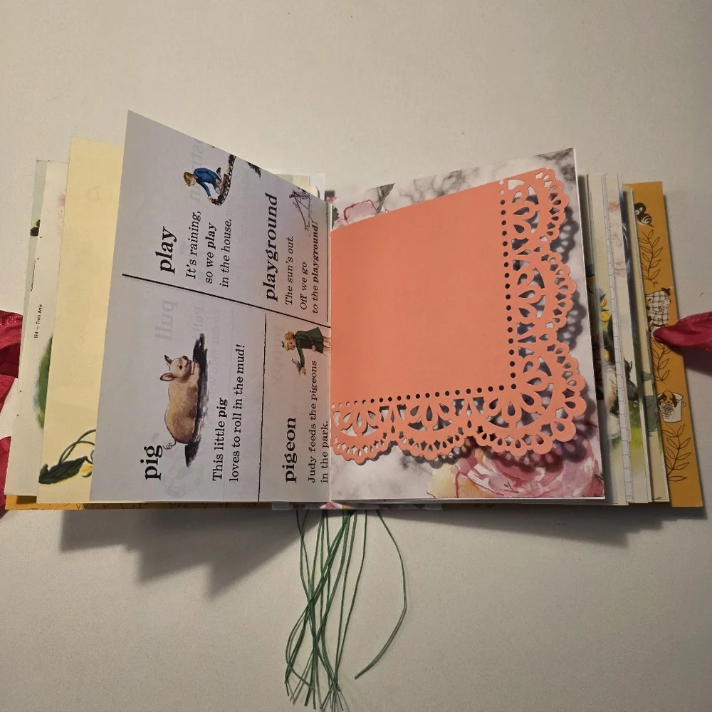 Trois Amis Little Golden Book Handmade Decorated Junk Journal